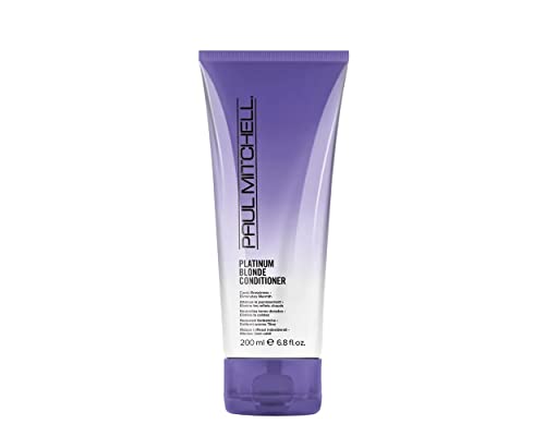 Paul Mitchell Platinum Blonde Violet Conditioner, Banishes Brass + Brightens, Ideal for Light to Medium Blonde, Silver, Gray or White Hair