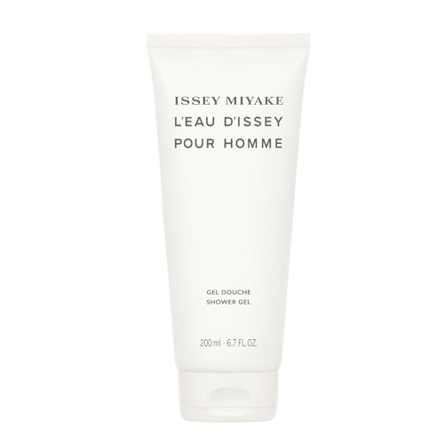 Issey Miyake L'Eau d'Issey Pour Homme Shower Gel - Invigorating, Cleansing Body Gel - Cleanses Skin - With Notes of Yuzu, Nutmeg & Sandalwood - 6.7 oz