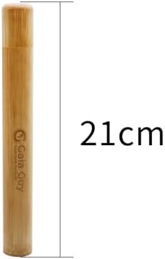 Gaia Guy Bamboo Toothbrush Travel Case 2 Pack - Portable Bamboo Toothbrush Holder Great For Plastic-Free Travel, Camping and Zero Waste Living