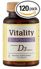 Melaleuca Vitality Vitamin D3 120 Tablets