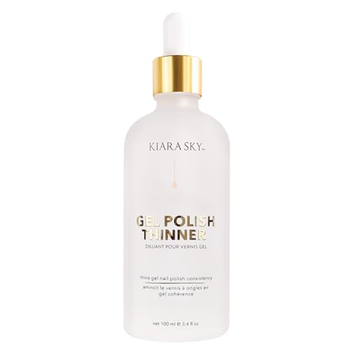 Kiara Sky Gel Polish Thinner | Gel Polish Revival | Thinner for Gel Polish Soak Off + UV LED Nail Lamp Gel | 3.4fl oz