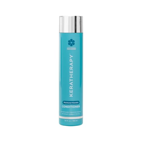KERATHERAPY Keratin Infused Moisture Conditioner, 10.1 fl. oz., 300 ml - Hydrating & Moisturizing Conditioner for Dry or Damaged Hair with Collagen, Jojoba Oil, & Kerabond Technology - Sulfate Free