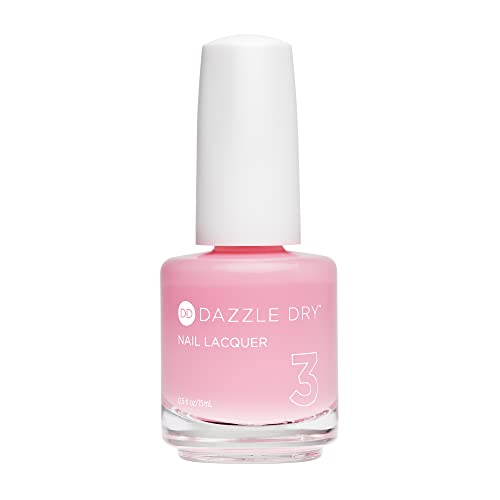 Dazzle Dry Nail Lacquer (Step 3) - Pinkies Up - A pale, barely-there pink with cool undertones. Sheer cream. (0.5 fl oz)