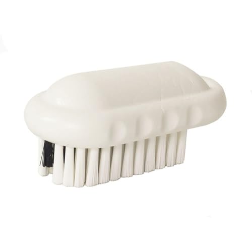 SPARTA Nail Scrub Brush Commercial-Grade, Heavy-Duty Hand and Fingernail Brush with Stiff Bristles for Gardeners, Mechanics, And Foodservice Personnel, Plastic, 5 Inches, White
