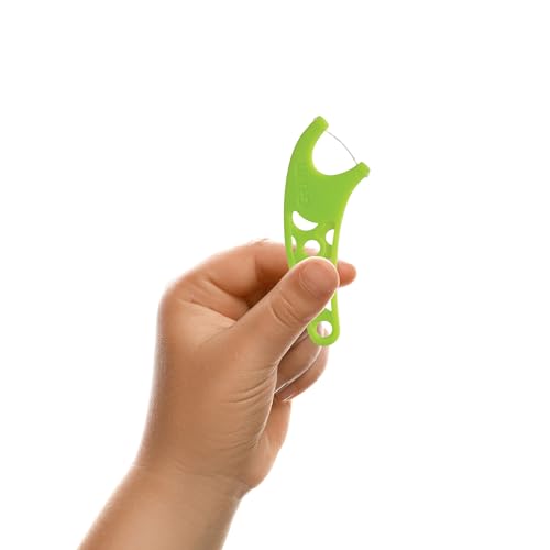 GUM Crayola Kids Flossers with Fluoride - Designed for Little Hands - Fun Grape Flavor - Easy to Use Kids Floss Picks for Children Ages 3+, 450ct