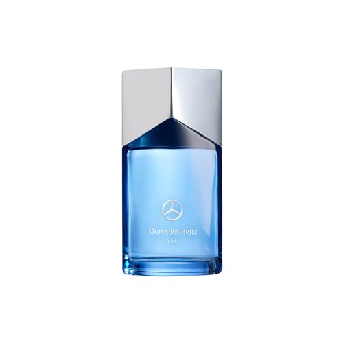 Mercedes Benz Sea Eau De Parfum Spray for Men - 3.4 Fl Oz - Luxury Long Lasting Fragrance with Notes Of Violet Leaf, Mandarin & Seaweed Cologne Mist - Perfume for Man