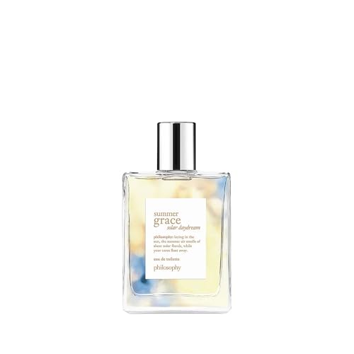 philosophy solar daydream eau de toilette - sweet & floral women's perfume - with notes of jasmine, coconut & saltwater - long lasting fragrance