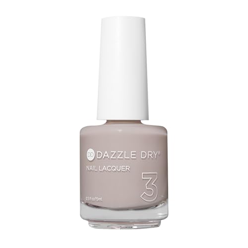 Dazzle Dry Nail Lacquer (Step 3) - Chiffon Moment Lacquer - A sheer warm taupe. Sheer cream. (0.5 fl oz)