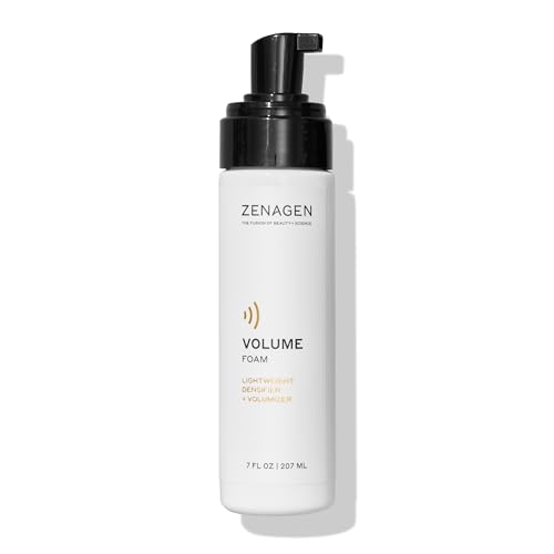 ZENAGEN Volume Foam | Lightweight Densifier + Volumizer, Boosts Hair Volume & Thickness, Provides Lightweight Hold, Nourishes & Strengthens Hair, Non-Greasy Plant-Based, Vegan, All Hair Types, 7 oz