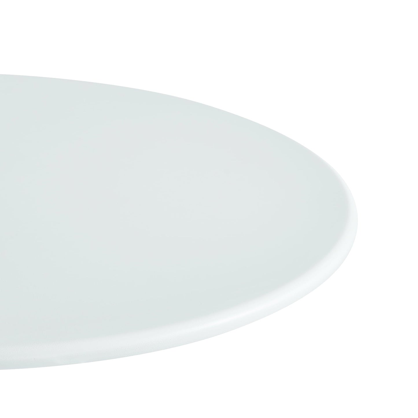 XDECO Patio Dining Table for 4, Bistro Table with Minimalist Modern Style, 31"Round Outdoor Coffee Side Table for Backyard, Deck, Yard, Garden, Poolside, White