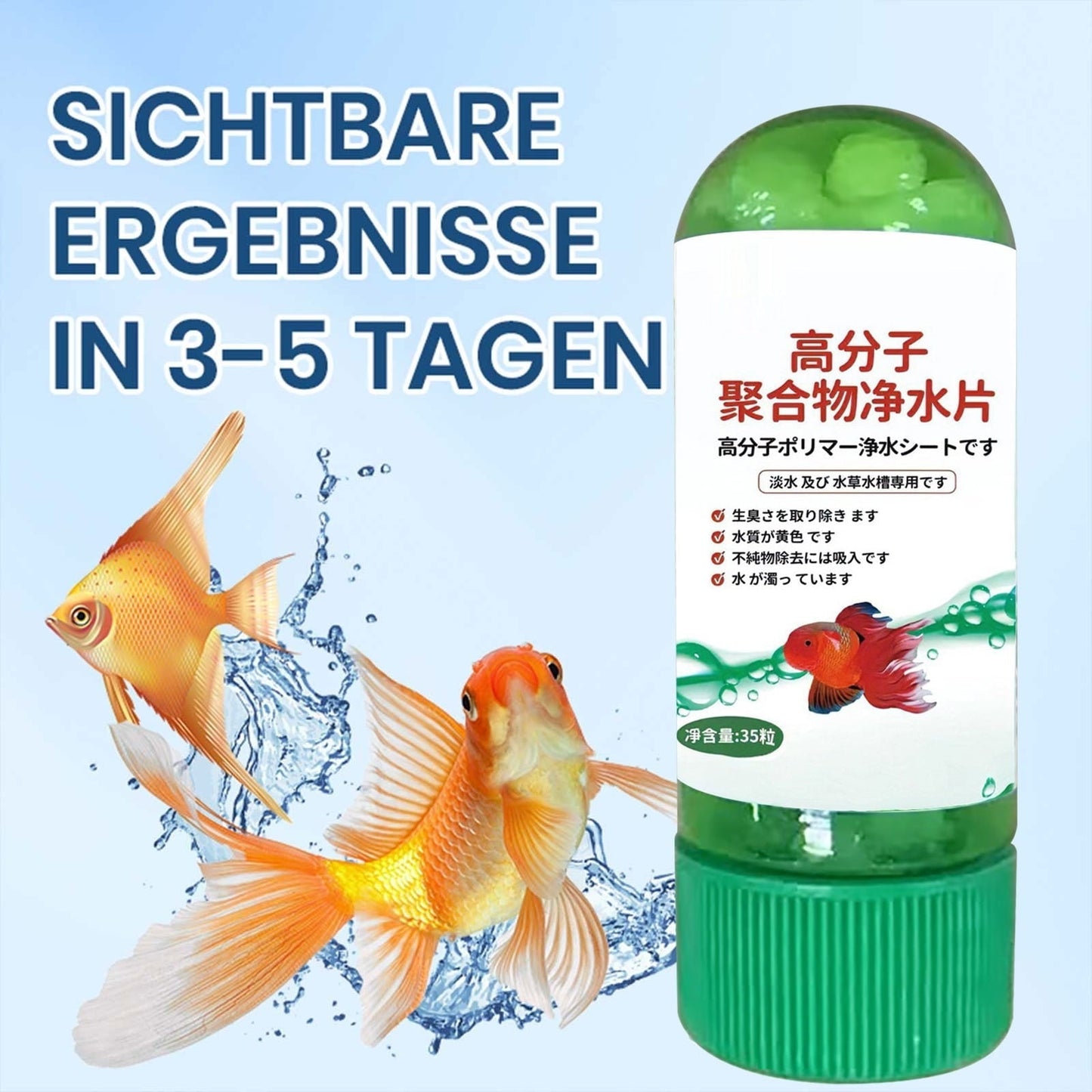 Kumdkd Aquarium Water Conditioner Tablets (3-Pack) - Fish Tank Water Purifier for Freshwater & Saltwater - Removes Chlorine, Heavy Metals & Cloudiness