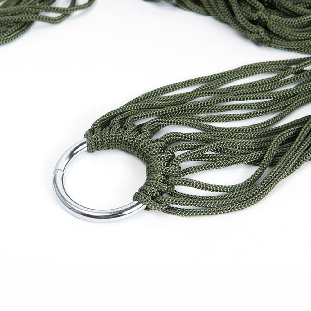 USHOBE 1Pack Nylon Green Hammock for Outdoor Sleeping and Camping 240*80*05cm