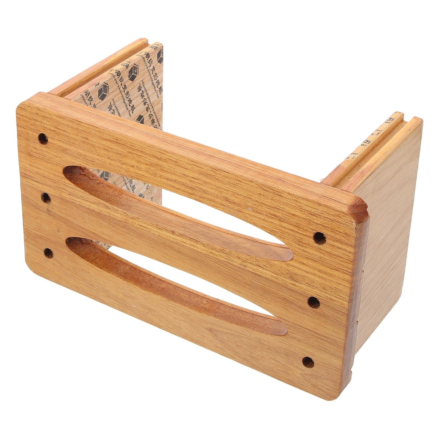 FRCOLOR Khaki Small Wood Stool for Home Use Sturdy and Compact Practical Design 12.5 Inches