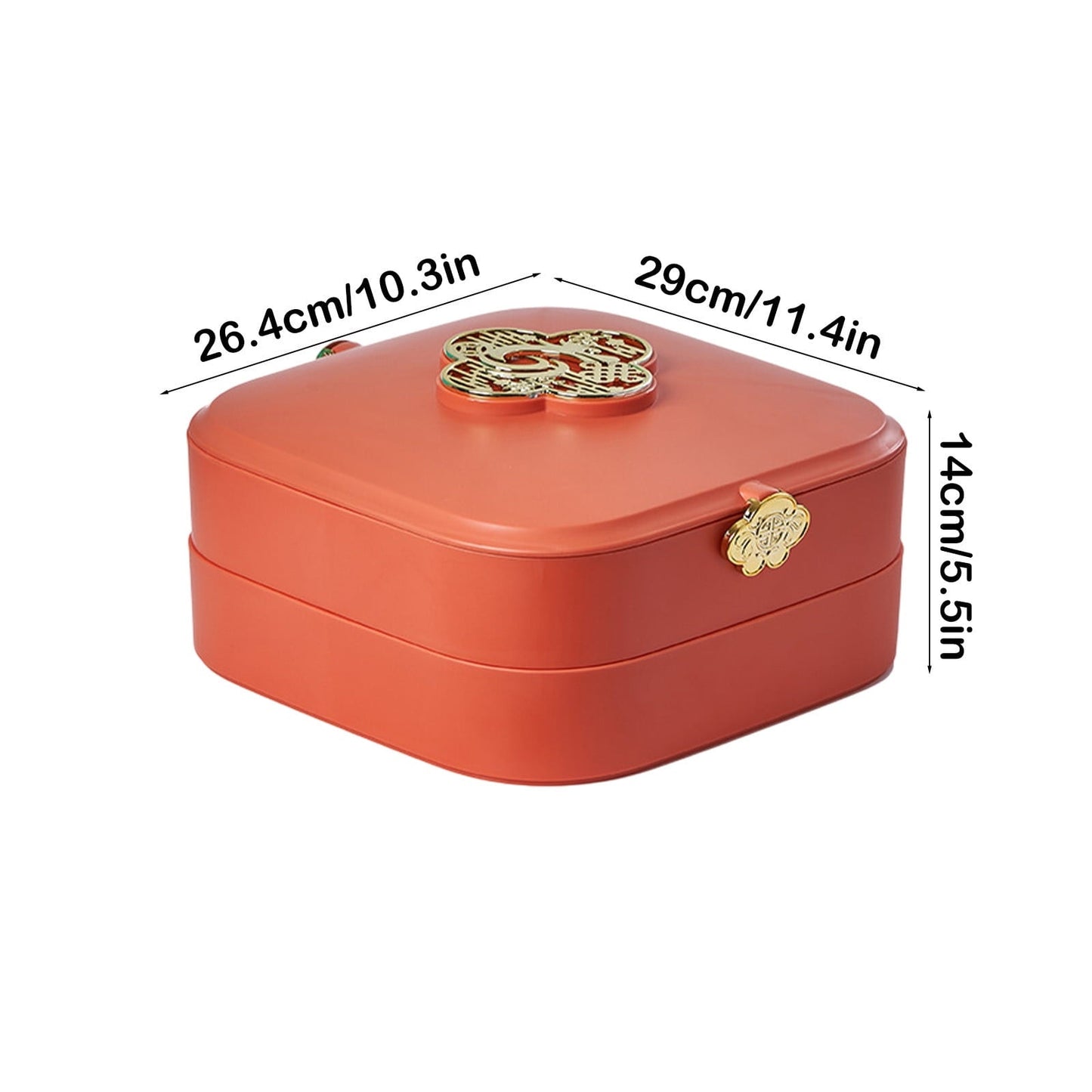 Kraoden Multi-Layer Detachable Fruit Tray, Dried Fruit Box with Unique Partition for Snacks, Coffee Table Storage, Ideal for Home & Outdoor Use