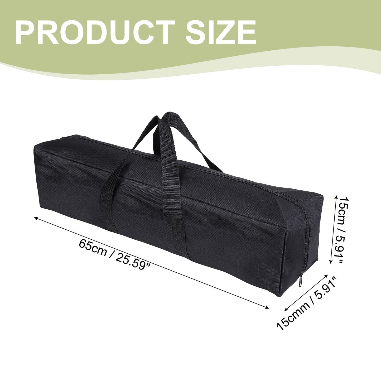 Uxcell Camp Chair Replacement Bag, Camping Folding Chair Bag with Handle Strap, 26 x 6 x 6 Inch for Outdoor (Black)