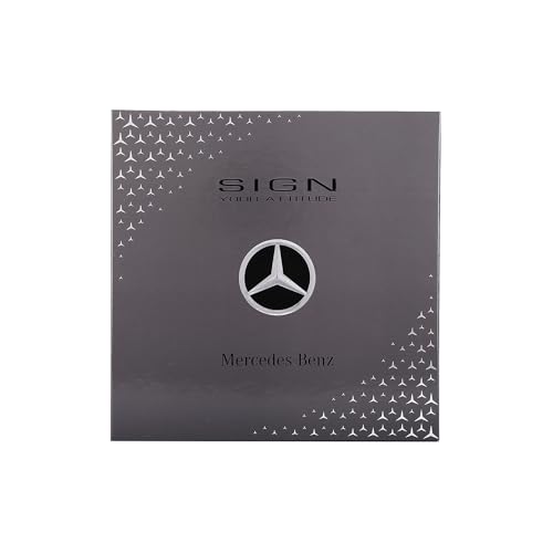 Mercedes Benz Sign Your Attitude Giftset - Mens Cologne Set - Eau de Toilette Cologne for Men - Mens Body Wash - Bergamot, Amber Fragrances - 2 Pc