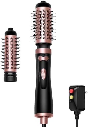 Hair Dryer Brush, 3-in-1 Rotating Round Hot Air Spin