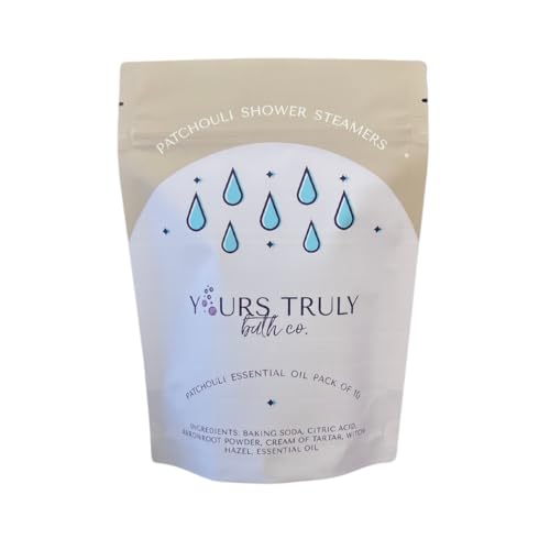 Patchouli Shower Steamers, Aromatherapy Shower Steamers, Shower Tablets Aromatherapy, Shower Steamers with Essential Oils, Shower Bombs Made in the USA, Stress Relief and Self Care, Self Care Gifts