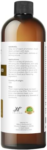 Polysorbate 80 by Velona - 32 Fl Oz | Solubilizer, Food & Cosmetic Grade | All Natural for Cooking, Skin Care and Bath Bombs, Sprays, Foam Maker | Use Today - Enjoy Results