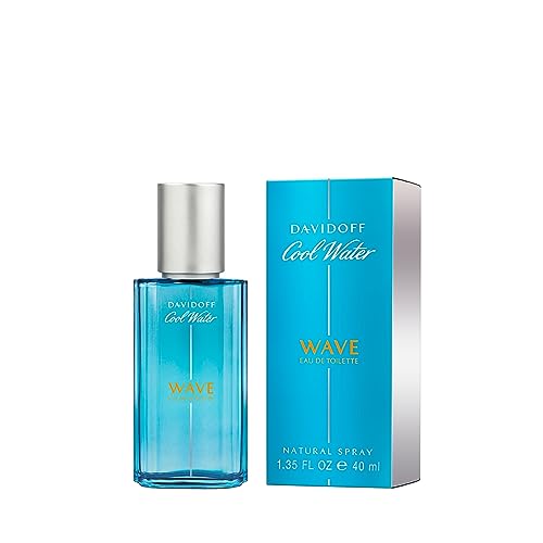 Davidoff Cool Water Wave Eau de Toilette – Fresh Woody Men's Cologne – With Notes of Sichuan Pepper, Juniper & Sandalwood – Long Lasting Fragrance