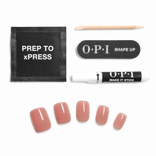 OPI xPRESS/ON Press on Nails | Short Round Classic, Long Almond & Coffin Shape Press-On Professional Nail Art Kit