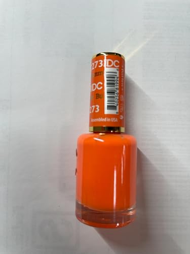 DND DC Gel Polish Set, Orange Collection, UV/LED GelPolish and Air Dry Nail Lacquer, Matching Chip-Free Polish Duo, 0.5 Fl Oz Each
