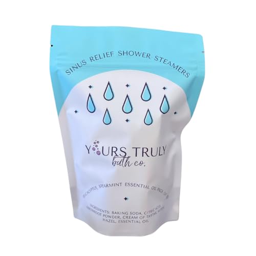 Sinus Relief Shower Steamers, Eucalyptus Aromatherapy Shower Steamers, Shower Tablets Aromatherapy, Shower Steamers with Essential Oils, Shower Bombs Made in the USA, Stress Relief and Self Care