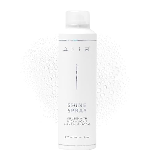 AIIR Shine Spray -Smoothing Spray for Glossy Sleek Hair, Humidity and Frizz Shield Spray, Gloss Spray, Lightweight Spray Coats and Protects Hair, Enhance Shine & Color with Reflect, 6 oz