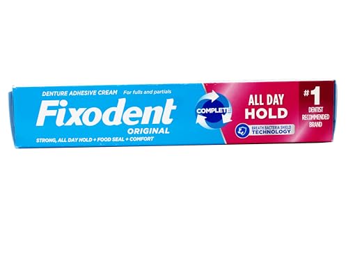 Fixodent Original Denture Adhesive Cream-2.4 oz, 4 pk