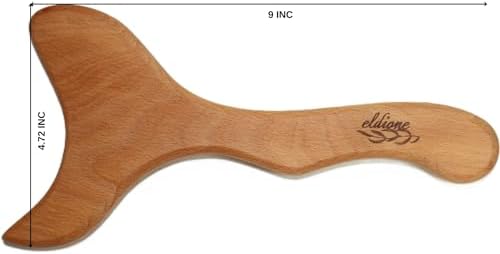 4-pc Dry Brush - Exfoliating Body, Face & Foot, Wooden Massage Maderoterapia Tool, Meridian Pressure for Lymphatic Drainage, Cellulite, Anti-callus Pumice Stone, Gua Sha, Body Sculpting, Sensitiv Skin