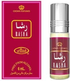 Al-Rehab Rasha Concentrated Perfume Rollerball For Women, 0.2 Ounce