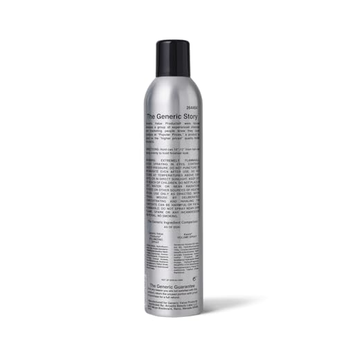 Generic Value Products Volumizing Hair Spray, Strong Hold, Control, and Volume, FastDrying, Humidity Resistant, 14 Oz