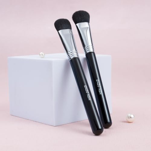 Face Blending Brush, Small Highlighting Brush, Nose Contour Brush for Makeup, Large Eye Makeup Brushes, Fluffy Blush Brush for Cheeks, (904)