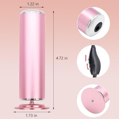Dermave Electric Foot Callus Remover,Electric Callus Remover for Feet,with 60pcs Sanding Disc,Electric Speed Adjustable Foot File for Dead Skin Cracked Skin Calluses for Men and Women, Pink