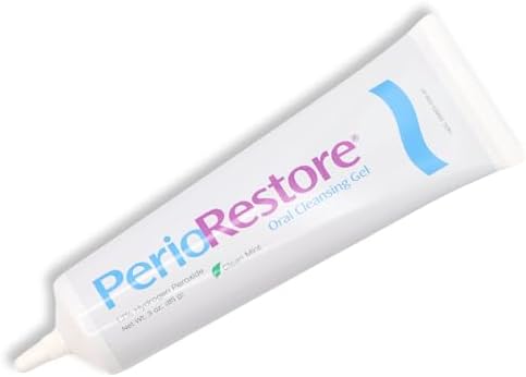 Perio Restore Gel 3 Ounce Tube; 1.7% Hydrogen Peroxide Oral Cleansing Treatment Gel. Mint Flavor