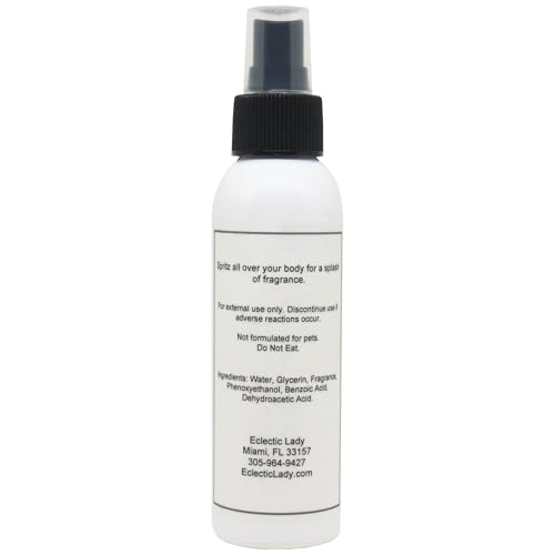 Lemongrass Body Spray, Double Strength, 16 ounces, By Eclectic Lady, Body Mist for Women with Clean, Light & Gentle Fragrance, Cologne with Soft, Subtle Aroma For Daily Use