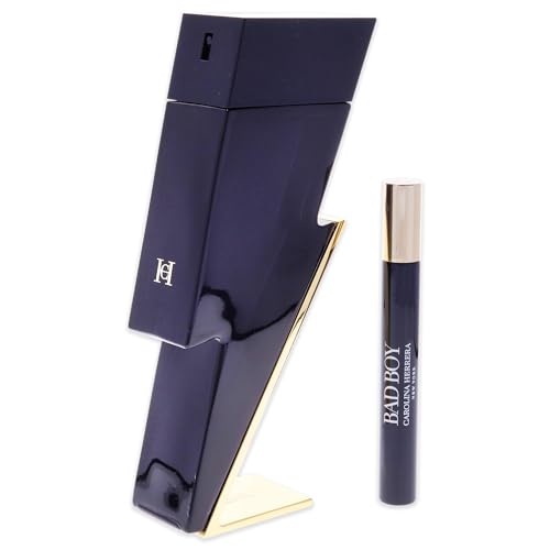 Bad Boy by Carolina Herrera for Men - 2 Pc Gift Set 3.4oz EDT Spray, 0.34oz EDT Spray