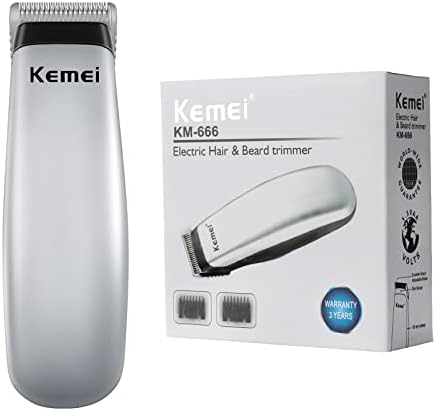 KEMEI Mini Clippers Trimmer Groomer Cordless Self-Haircut Kit Styling Shears with Stainless Steel