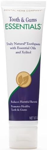 Dental Herb Company - Essentials Toothpaste - Truly Natural Fluoride-Free and SLS-Free - Superior Defense Against Bleeding and Irritated Gums, Dry Mouth, and Mouth sores. (4 oz.)