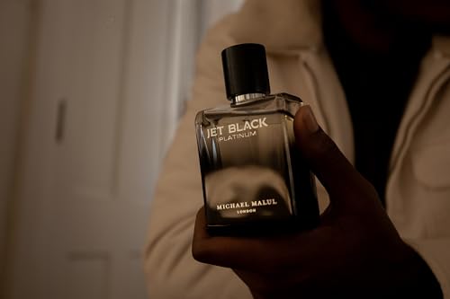 Michael Malul Jet Black Platinum Eau de Parfum for Men - 100ml | 3.4oz