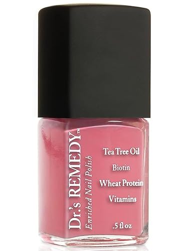 Dr’s Remedy Enriched Nail Polish: Non Toxic, All Natural, and Organic - Doctor Formulated: Strengthens, Restores, Heals, and Protects '24-Free' - SERENE Salmon