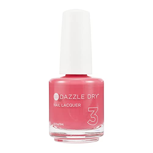 Dazzle Dry Nail Lacquer (Step 3) - Carnival Coral - A bright punchy coral. Full coverage cream. (0.5 fl oz)