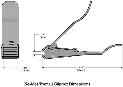 Toenail Clipper, Catches Clippings, Patented Ergonomic Grip, Built-in Nail File, Made in USA