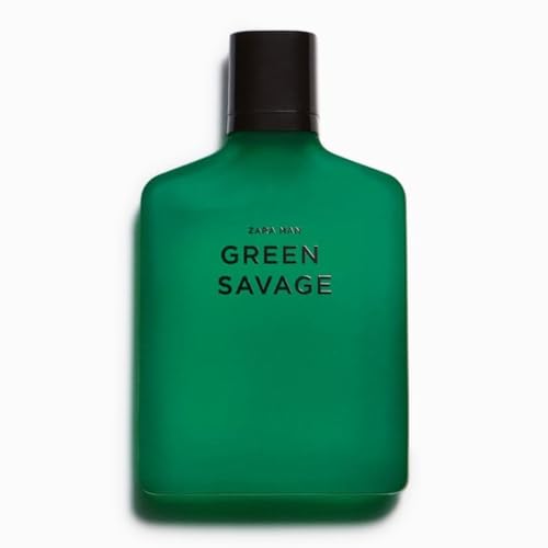 Zara Man Green Savage Cologne for Men EDT Eau De Toilette 100 ML (3.4 FL OZ)