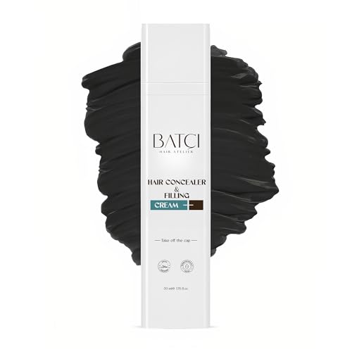 BATCI Hair Concealer Cream – Instant Bald Spot Coverage & Root Touch-Up – Waterproof, Natural-Looking Scalp Concealer for Thinning Hair – Long-Lasting, Sweat-Proof, Easy to Apply – 50ml