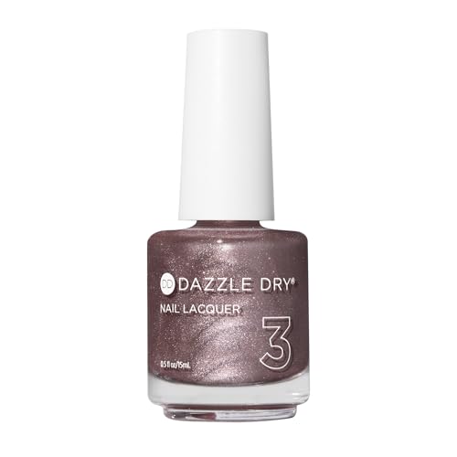 Dazzle Dry Nail Lacquer (Step 3) - Out N' About - A rose gold metallic. Full-coverage metallic. (0.5 fl oz)