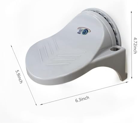GH Upgraded Robust Grip Shower Foot Rest for Shaving Legs Non Slip Powerful Suction Cup Step aid Portable Stool for Inside Shower -Gray
