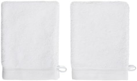 France Luxe Body French-Style Bath Mitt 2-Pack - White/White