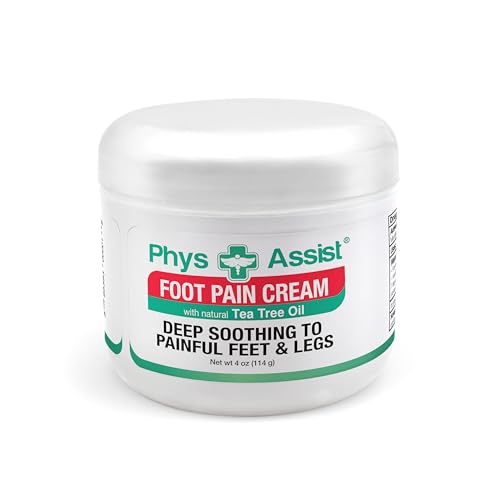 PhysAssist Soothing Foot Cream to Feet and Legs. 4 oz Jar