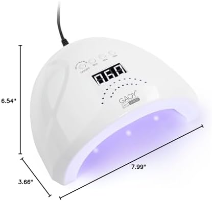 GAOY UV LED Nail Lamp, UV Light with LCD Display, Professional Nail Dryer with Automatic Sensor, 4 Timers and Sensitive Mode